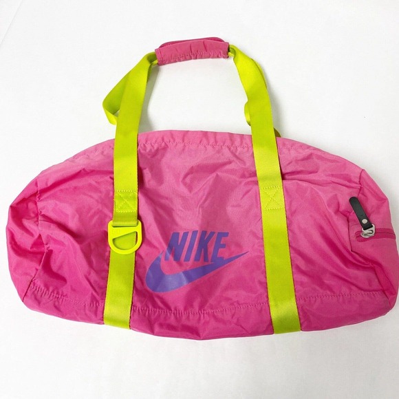Nike Bags Vintage 9s Nike Small Duffle Gym Sports Bag Pink Purple